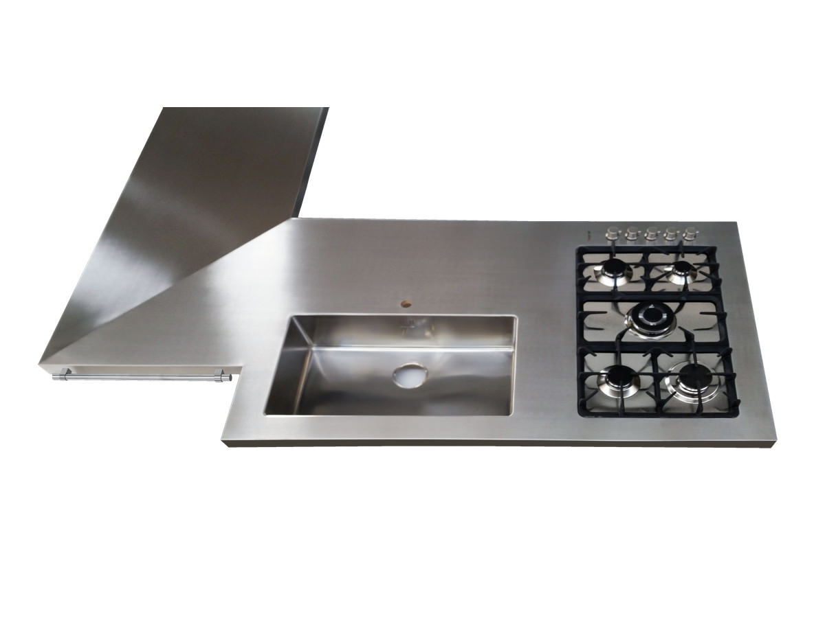 Piano angolare con fuochi - GPS Inox
